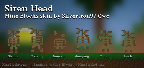 the siren head  Minecraft Skins