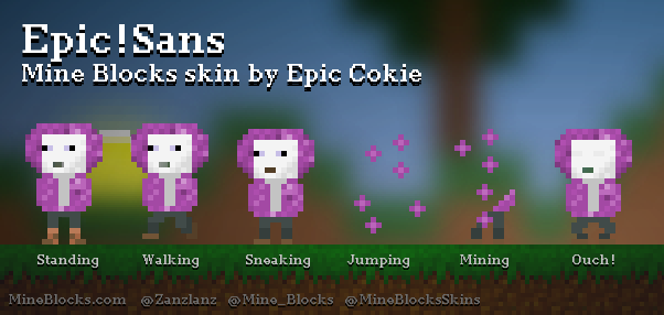 Mine Blocks - Epic!Sans skin by Epic Cokie