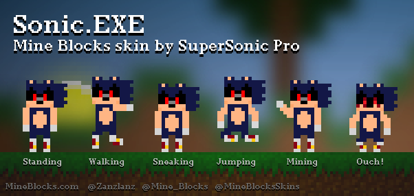 Sonic.exe Minecraft Skins