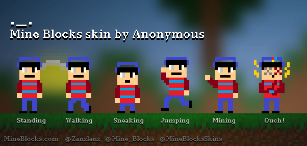 Mine Blocks - Herobrine skin by Anonymous