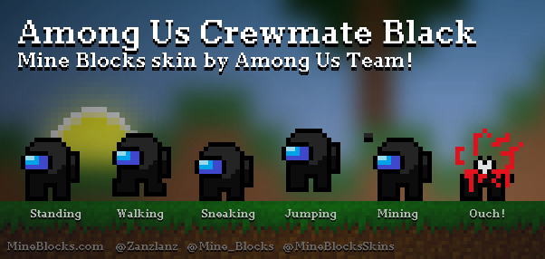 Mine Blocks Skins on X: Among Us Crewmate Red skin by Jose Estebam!    / X