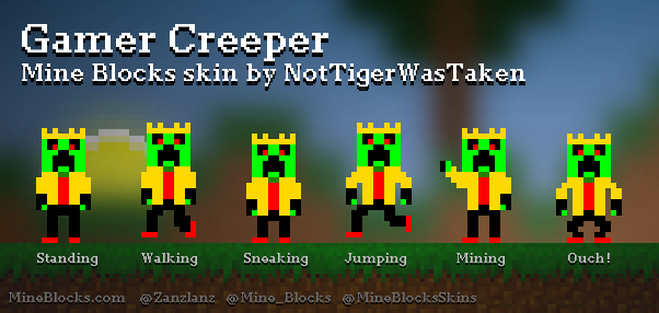 minecraft creeper skin png