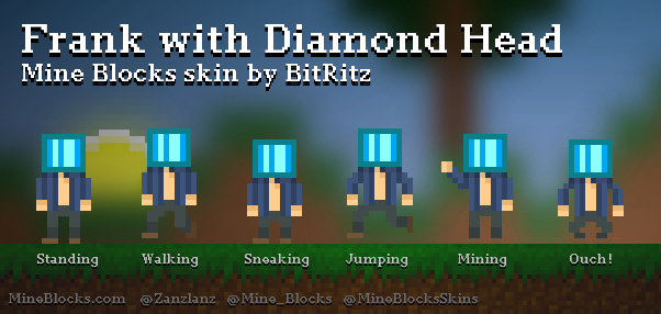 A diamond block SKIN, Minecraft Skin