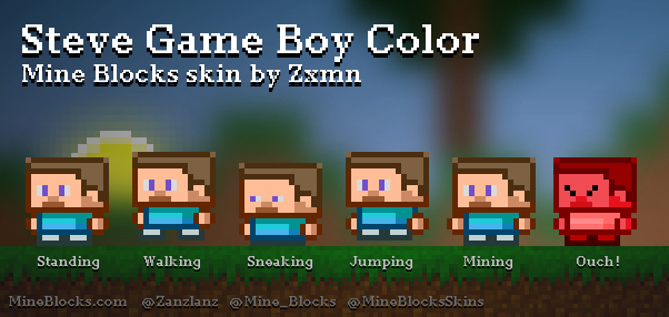 Gameboy Color Skin Mine Blocks -
