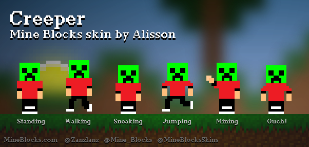 Mine Blocks - Creeper skin by Lolborne