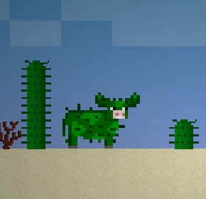 2D Minecraft - Mine Blocks 1.29 - Cactus Cows