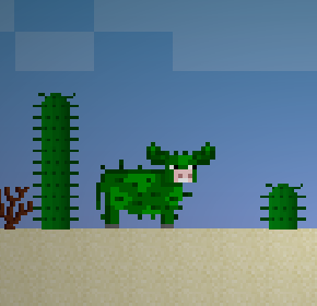 2D Minecraft - Mine Blocks 1.29 - Cactus Cows 